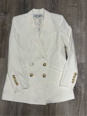 Veronica Beard dale Dickey Jacket blazer 10 nwt white linen blend $695 off white